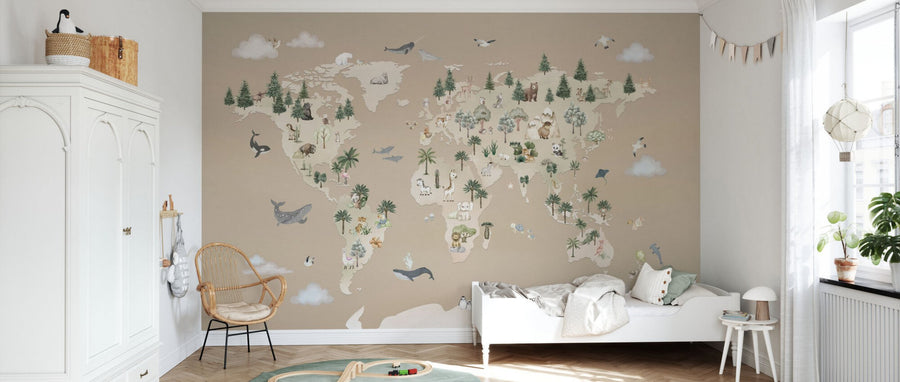 PHOTOWALL / Animal Atlas - Brown (e95707)