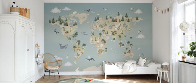 PHOTOWALL / Animal Atlas - Blue (e95712)