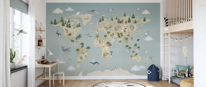 PHOTOWALL / Animal Atlas - Blue (e95712)