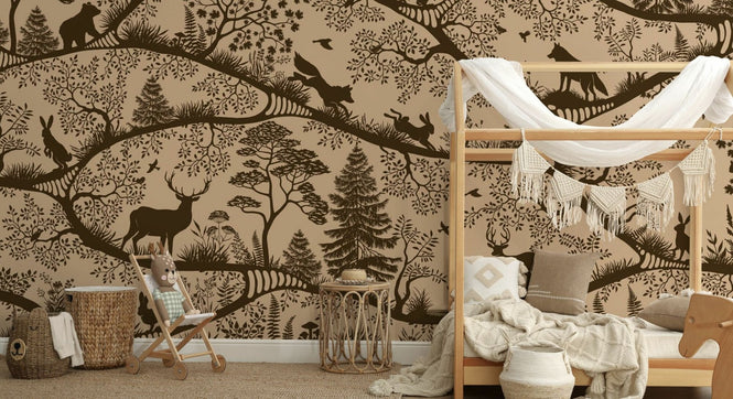 PHOTOWALL / Nordic Nature - Beige Brown (e95725)