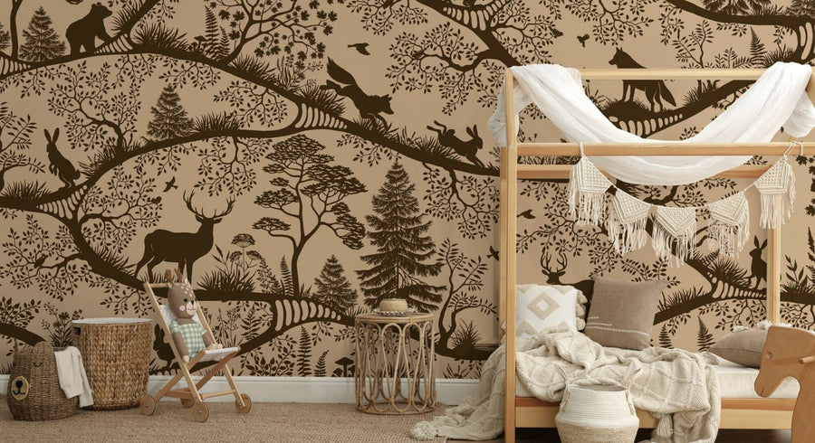 PHOTOWALL / Nordic Nature - Beige Brown (e95725)