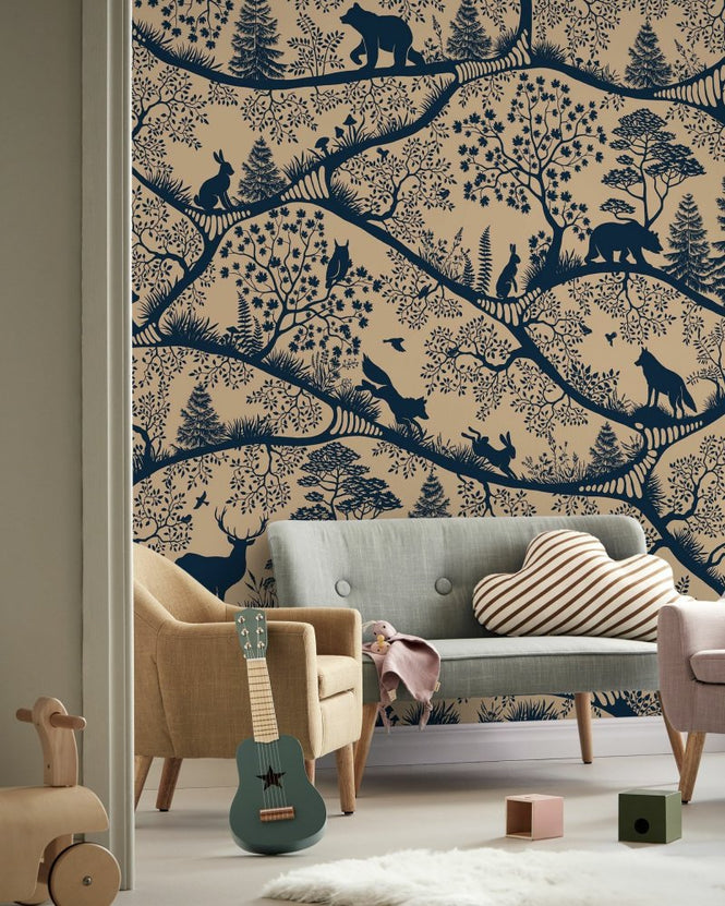 PHOTOWALL / Nordic Nature - Beige Blue (e95726)