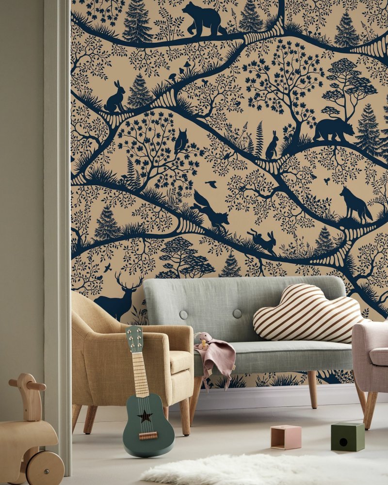 PHOTOWALL / Nordic Nature - Beige Blue (e95726)