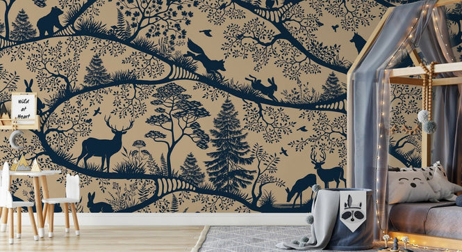 PHOTOWALL / Nordic Nature - Beige Blue (e95726)