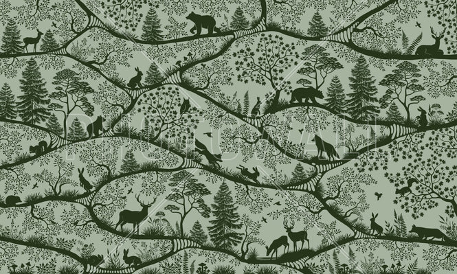 PHOTOWALL / Nordic Nature - Green Green (e95732)