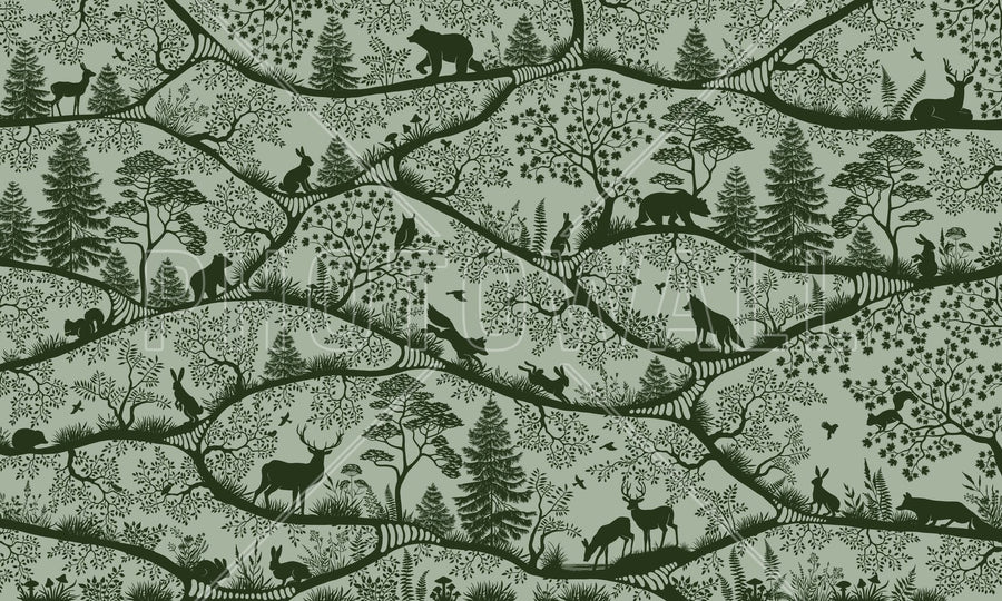 PHOTOWALL / Nordic Nature - Green Green (e95732)
