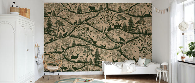 PHOTOWALL / Nordic Nature - Beige Green (e95735)