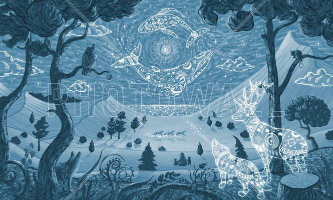 PHOTOWALL / Spirit Night - Blue (e95741)