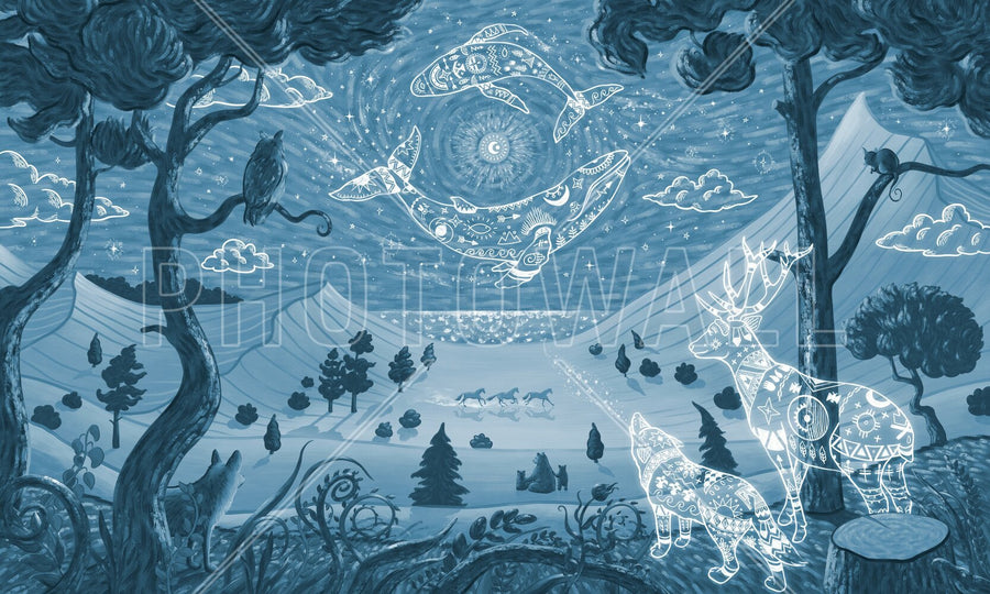 PHOTOWALL / Spirit Night - Blue (e95741)