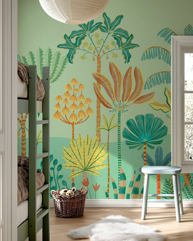PHOTOWALL / Tropical Paradise - Pale Mint (e95755)