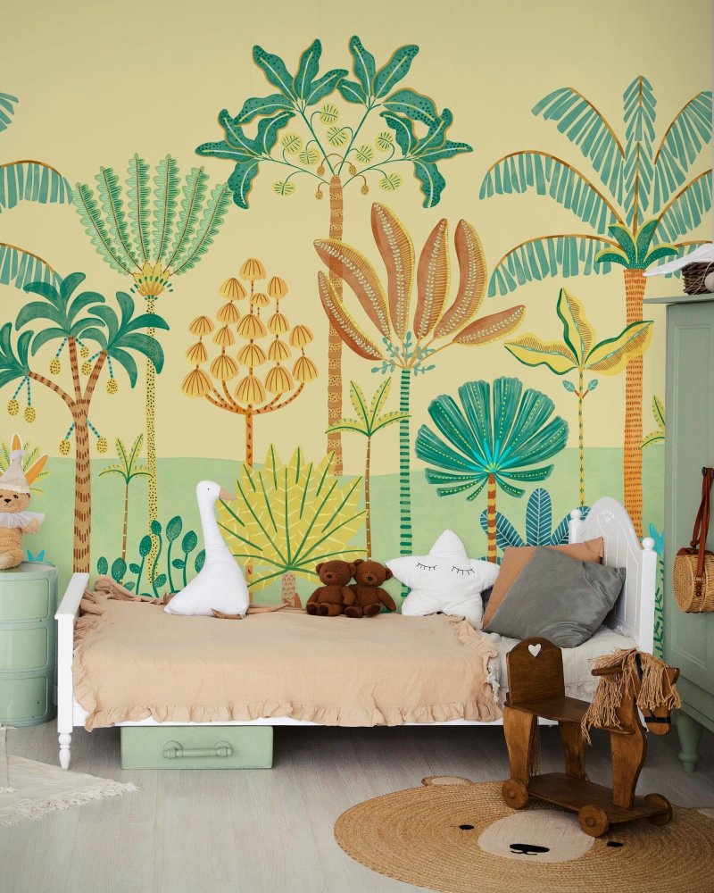 PHOTOWALL / Tropical Paradise - Yellow Green (e95757)