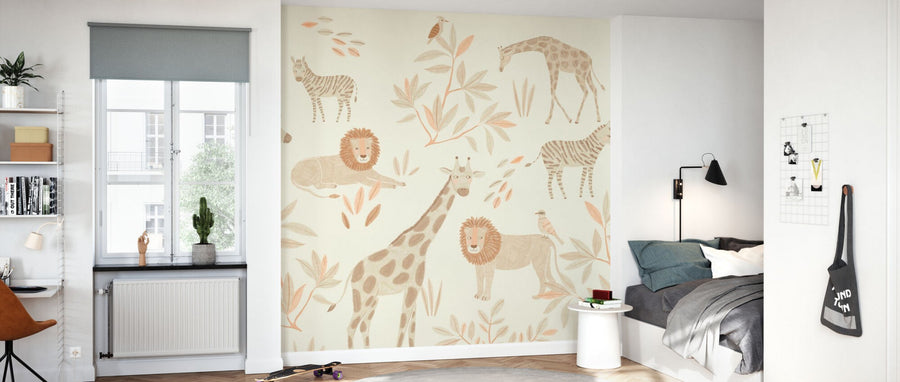 PHOTOWALL / Safari Animal Friends - Neutral (e95761)