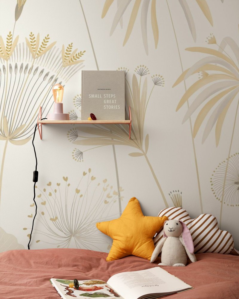 PHOTOWALL / Delicate Flowers - Neutral (e95765)