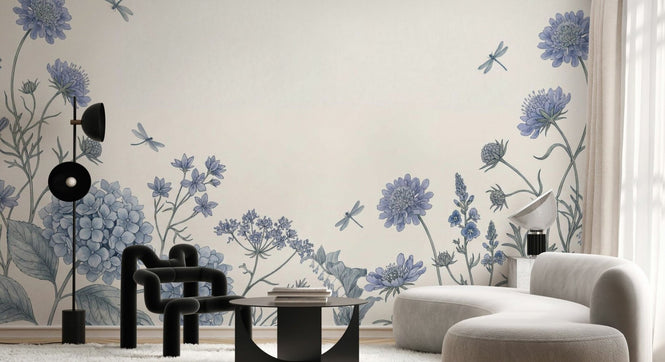 PHOTOWALL / Soft Blue Botanicals (e97214)