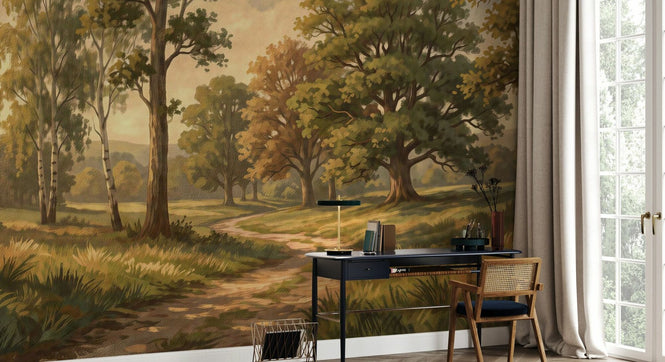 PHOTOWALL / Sunlit Forest Path (e97335)