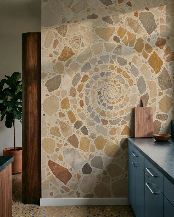 PHOTOWALL / Fibonacci Stone Poster III - Terrazzo Composition (e97525)