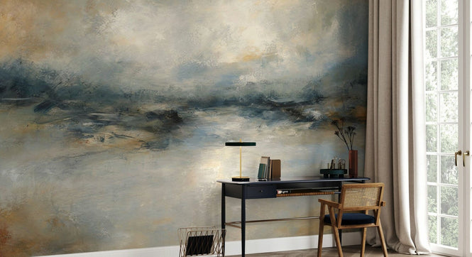 PHOTOWALL / Abstract Coastal Landscape Oil Painting (e97748)