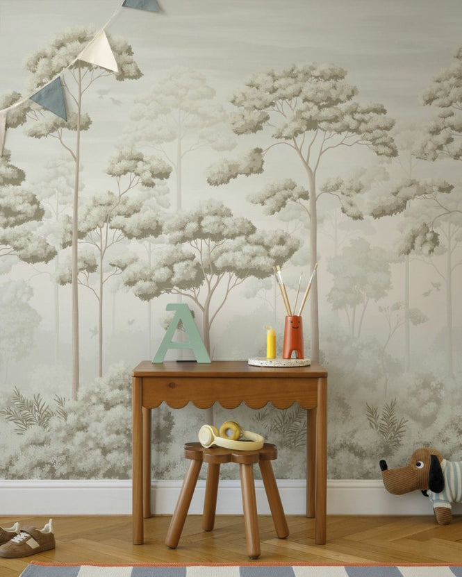 PHOTOWALL / Forest Woodland Canopy - Warm Beige (e97976)