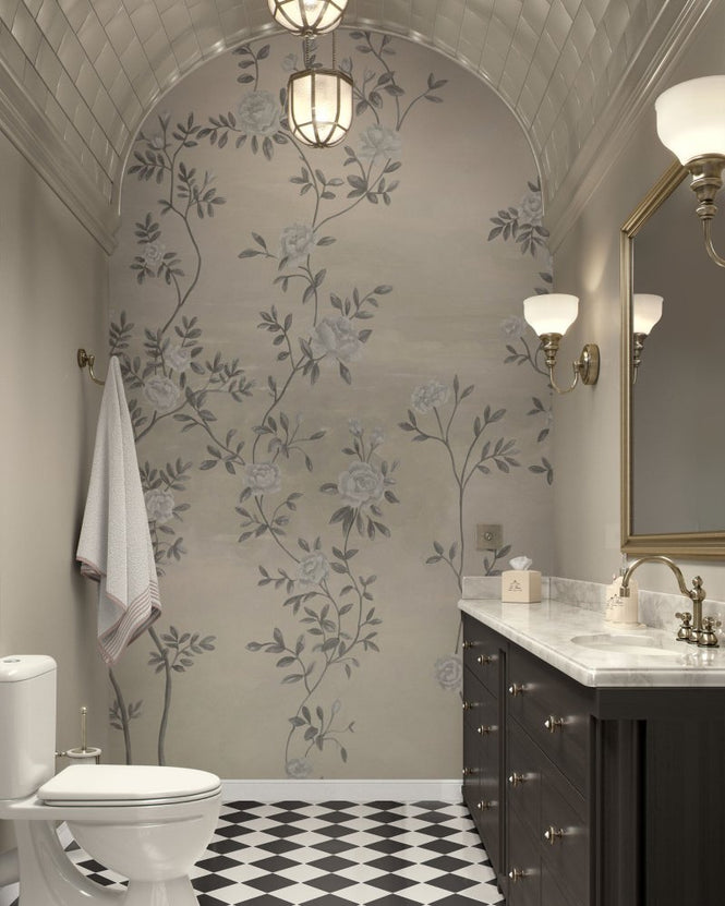 PHOTOWALL / Rosevine - Soft Graphite (e98201)
