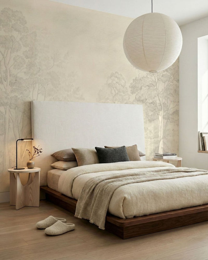 PHOTOWALL / Silver Grove - Ivory Trace (e98203)