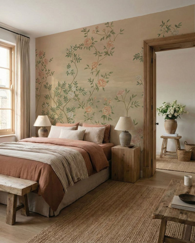 PHOTOWALL / Rosevine - Faded Tea Rose (e98206)