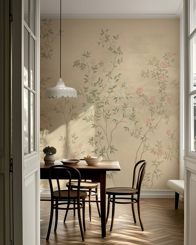 PHOTOWALL / Rosevine - Sunwashed Parchment (e98208)