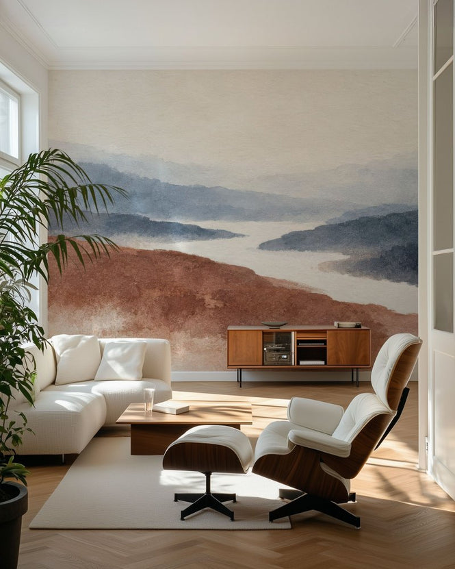 PHOTOWALL / Watercolour Valley River (e98216)