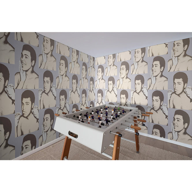 輸入壁紙 Andy Warhol / ALI / Air on Silver Mylar (triple roll)