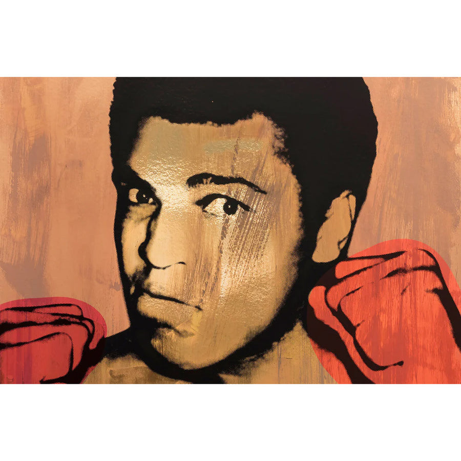 輸入壁紙 Andy Warhol / ALI / Earth on Bright Gold Mylar (single roll)