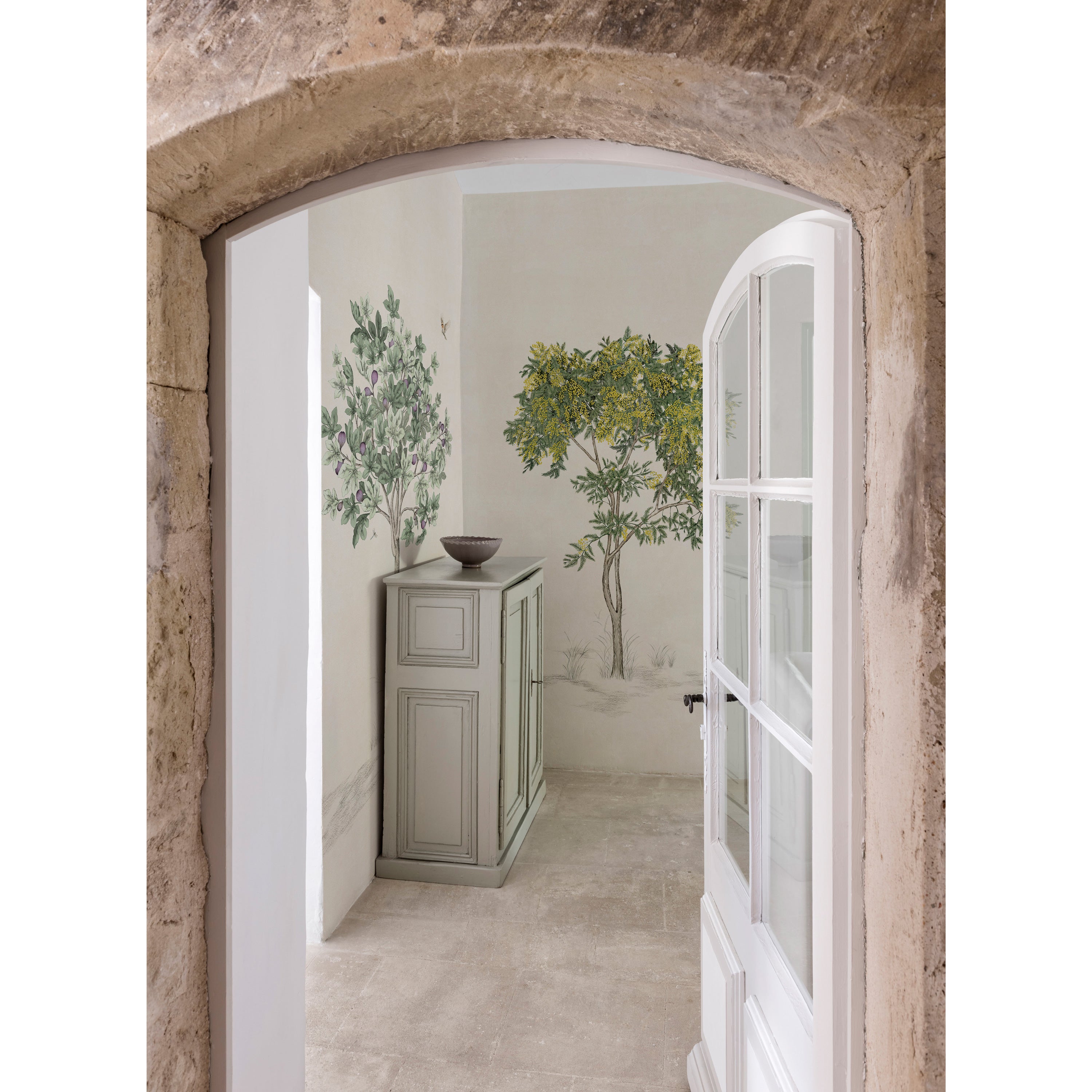mimosaページ Isidore Leroy / ARBUSTES Naturel Mimosa 6248302【3パネル1
