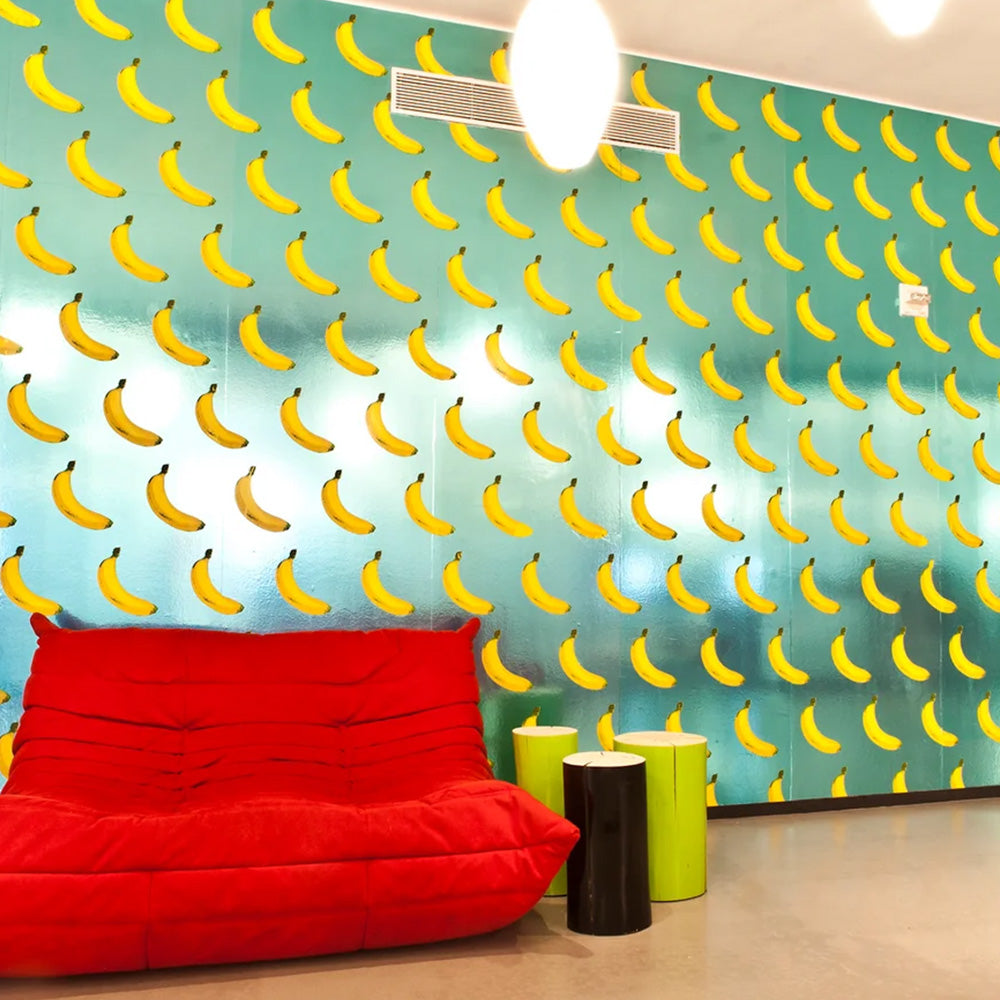 Flavor Paper / B-A-N-A-N-A-S! / Scented Cyan Chrome on Chrome