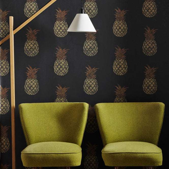 Barneby Gates / WALLPAPER BOOK VOL Ⅲ / Pineapple Charcoal BG1200202