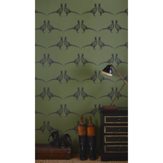 Barneby Gates / WALLPAPER BOOK VOL IV / Pheasant Camo Green BG1500101