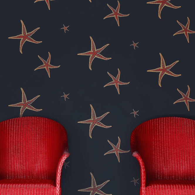 Barneby Gates / WALLPAPER BOOK VOL Ⅵ / Starfish Navy/Sienne BG2200101