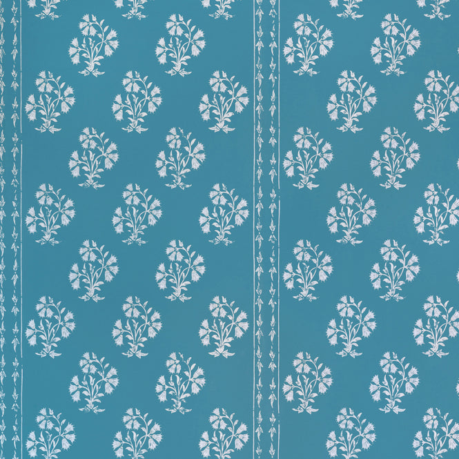 Barneby Gates / WALLPAPER BOOK VOL Ⅵ / Maharani Block Print Jaipur Blue BG2400101