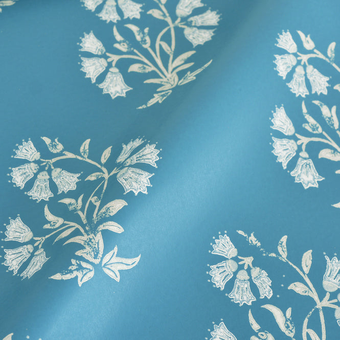 Barneby Gates / WALLPAPER BOOK VOL Ⅵ / Maharani Block Print Jaipur Blue BG2400101