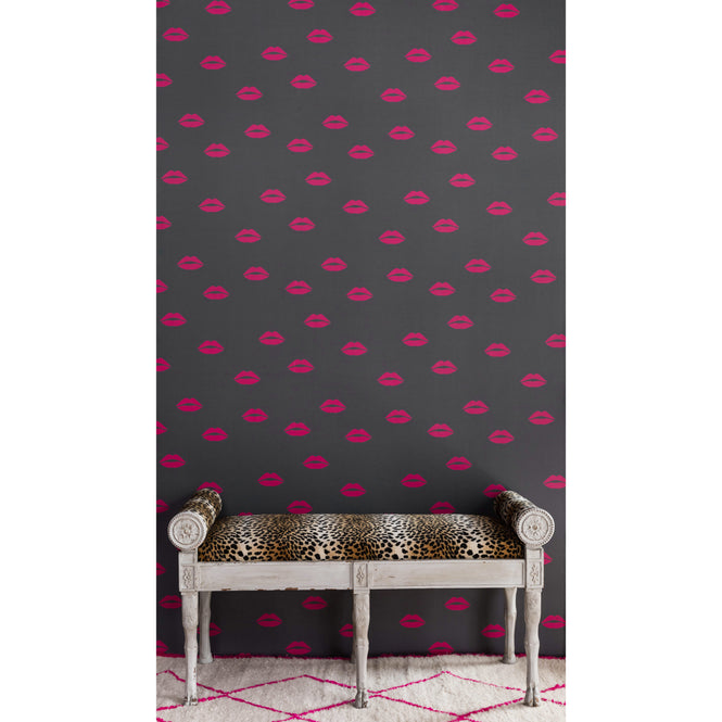 Barneby Gates / TABITHA WEBB / Lips Hot Pink on grey BG/TW02/01