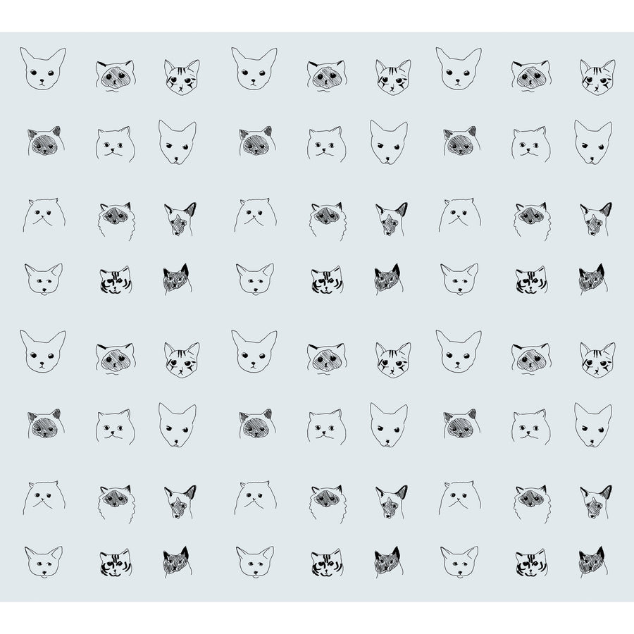 Baines&Fricker / CATS WALLPAPER Blue