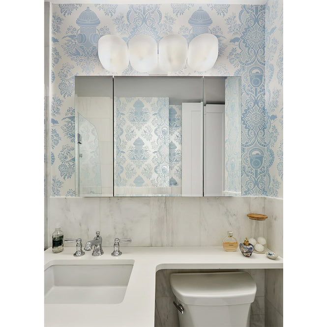 輸入壁紙 Flavor Paper / CITY PARK / Light Blue On White Mica Clay Coated paper