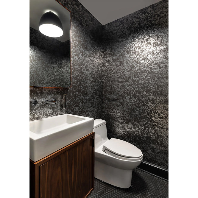 輸入壁紙 Andy Warhol / CROWD (Where's Warhol) / Graphite on Silver Mylar (single roll)