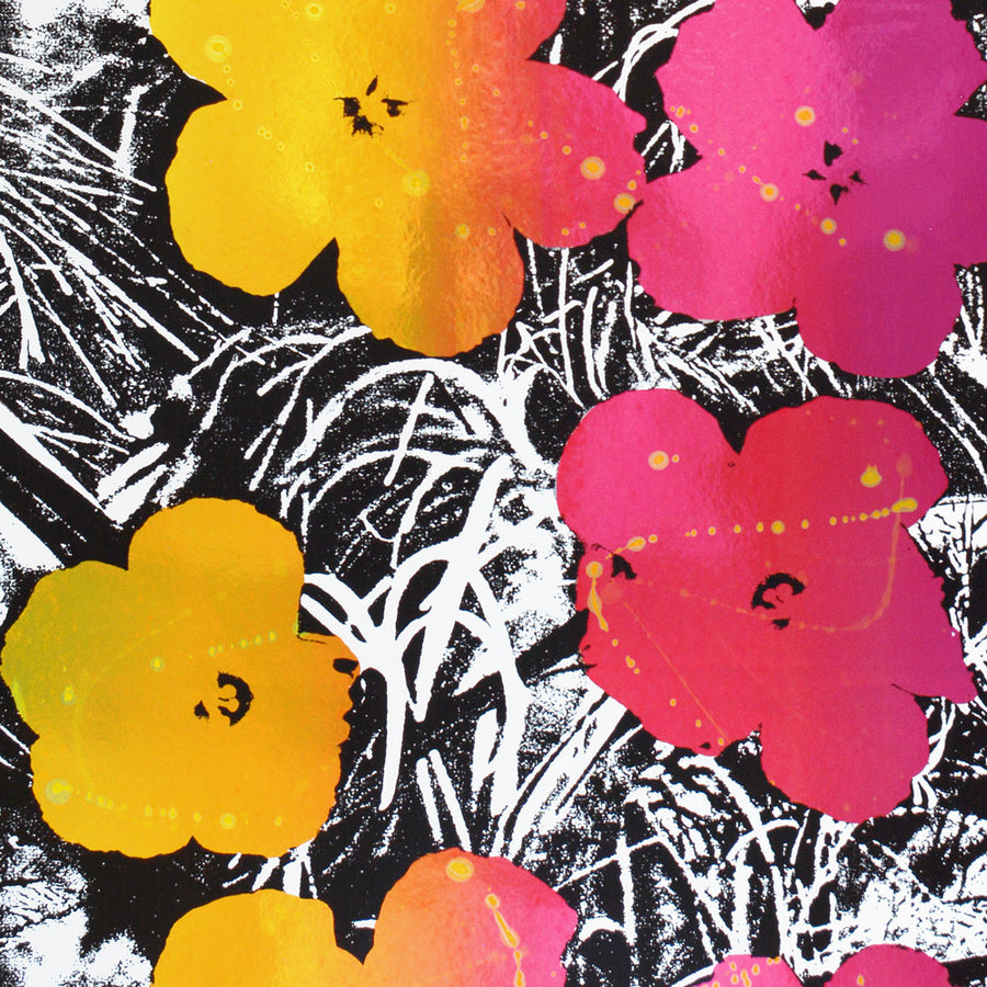 Andy Warhol / FLOWERS / Golden Shower on Chrome Mylar | 輸入壁紙