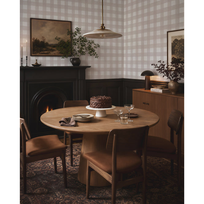 輸入壁紙 Sian Zeng / Gingham Wallpaper / Brown GINGHAMBROWN