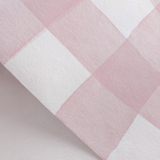輸入壁紙 Sian Zeng / Gingham Wallpaper / Burgundy GINGHAMBURGUNDY