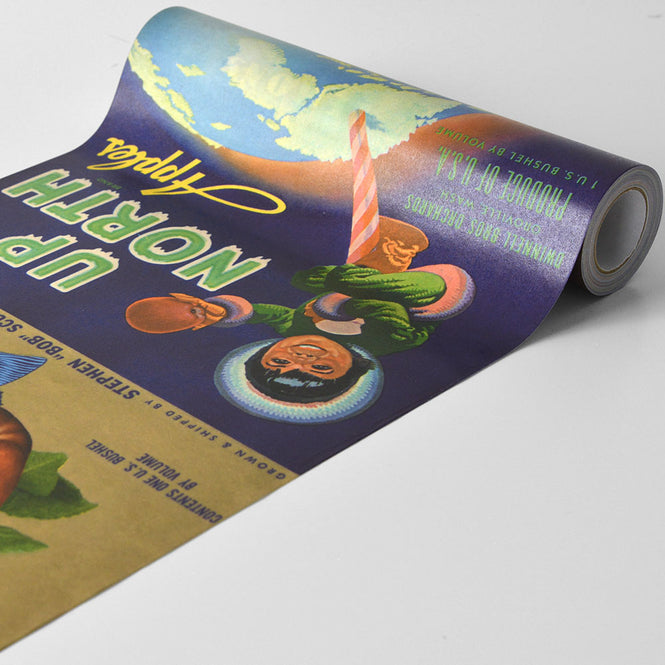 マステ感覚で貼る壁紙 【EASY WALL TAPE®︎】NLXL / Crate Labels People & Animals A ENX05