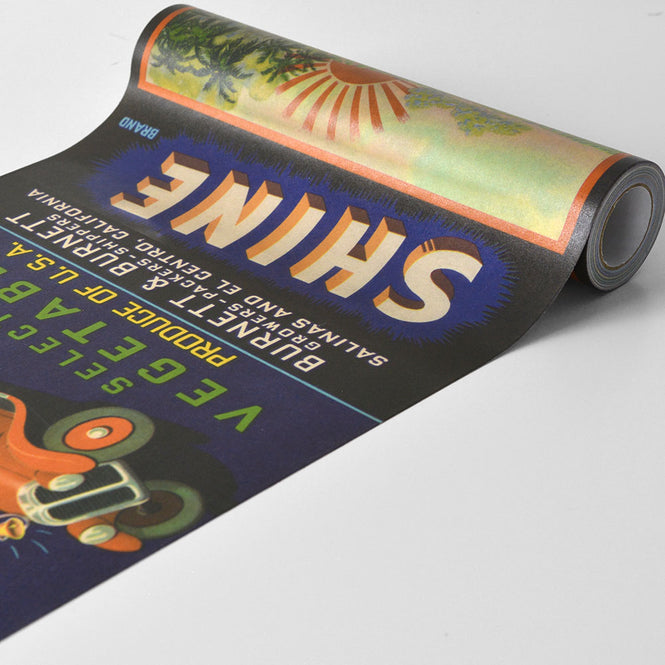 マステ感覚で貼る壁紙 【EASY WALL TAPE®︎】NLXL / Crate Labels People & Animals B ENX06