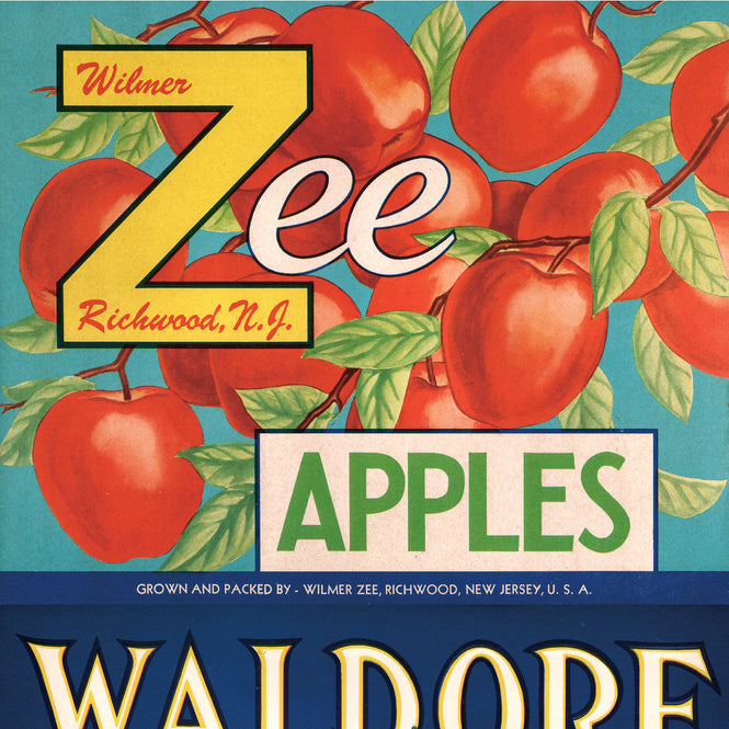 マステ感覚で貼る壁紙 【EASY WALL TAPE®︎】NLXL / Crate Labels Fruit & Vegetables A ENX07