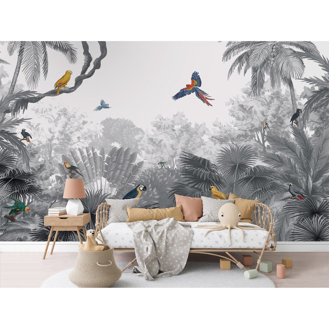 KIKKI BELLE / Canopy Jungle Black and White W13304