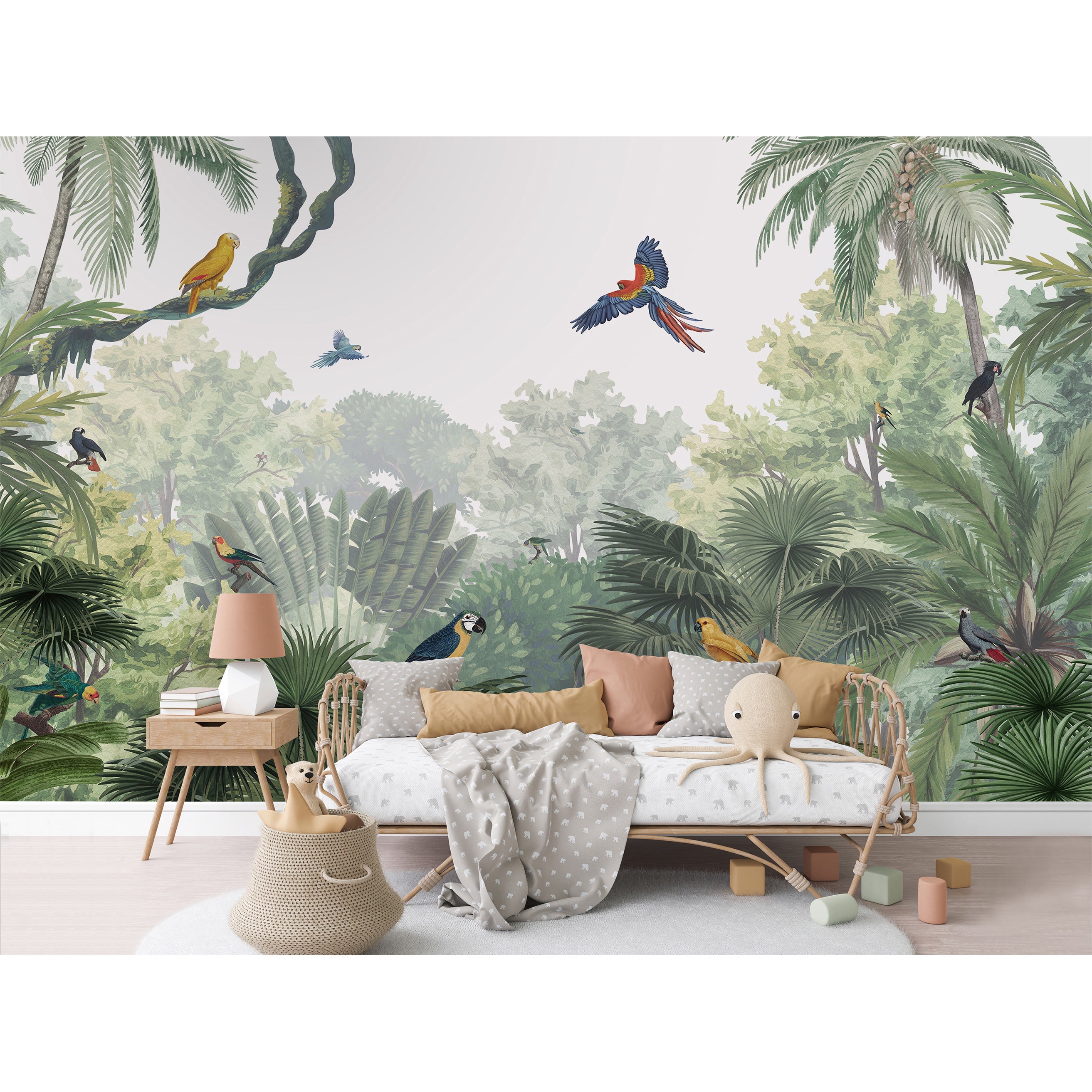 KIKKI BELLE / Canopy Jungle Natural W13305 | 輸入壁紙専門店