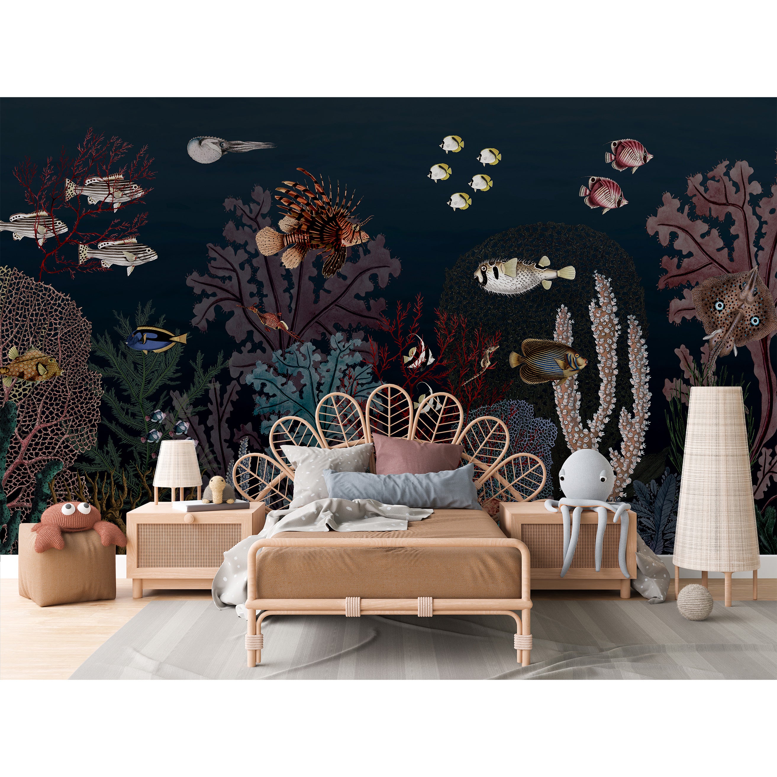 KIKKI BELLE / Roaring Reef Blue W13380 | 輸入壁紙専門店 WALPA