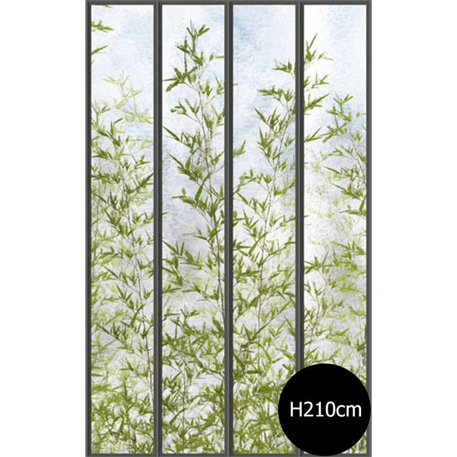 KOZIEL / Papier peint panoramique grande verriere et bambous LPV019XL